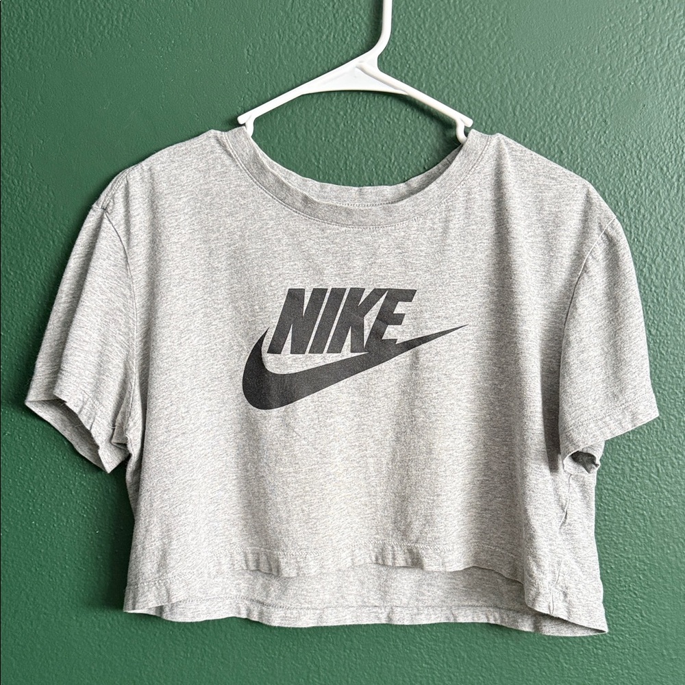 Nike Women's Heather Gray Crop Top